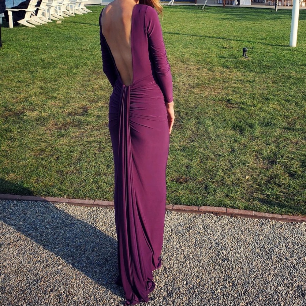 Nicole Bakti open back gown